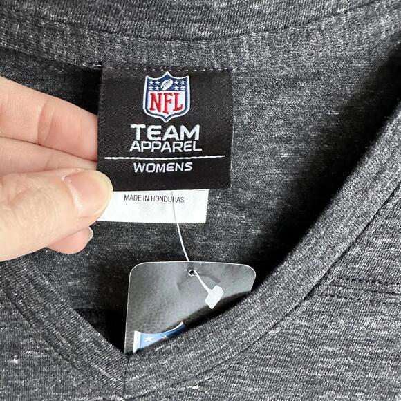 NWT NFL‎ NEW ORLEANS SAINTS Football Long Sleeve V-Neck Ladies Top, S - Picture 3 of 5